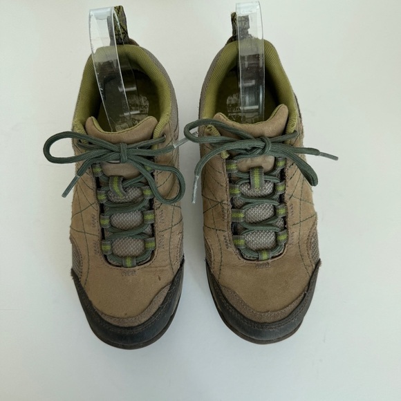 Chaco Womens Brown Leather Green Detail Azula Mesh Casual Hiking Shoe Size 7 - Picture 2 of 11